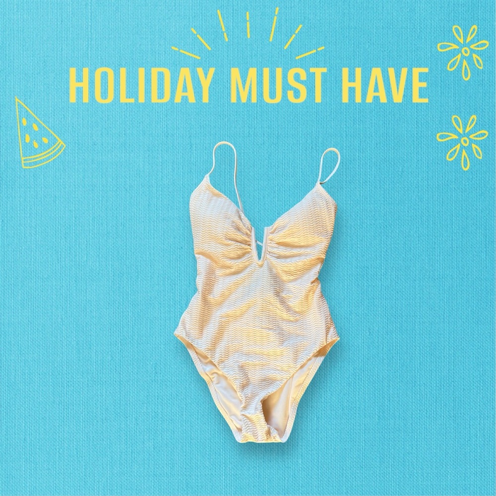 Sanctuary by Anthropologie Mio V-Neck One-Piece Swimsuit Medium